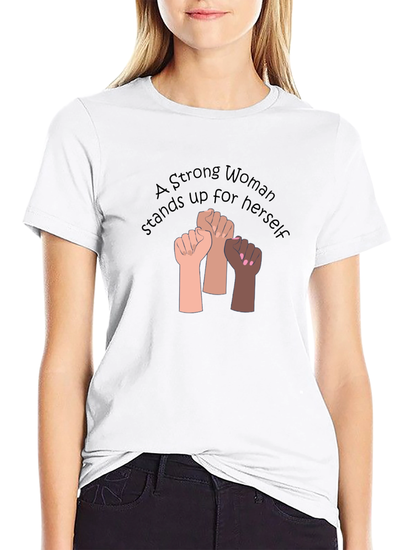 Strong Woman T-Shirt - Empowerment Design