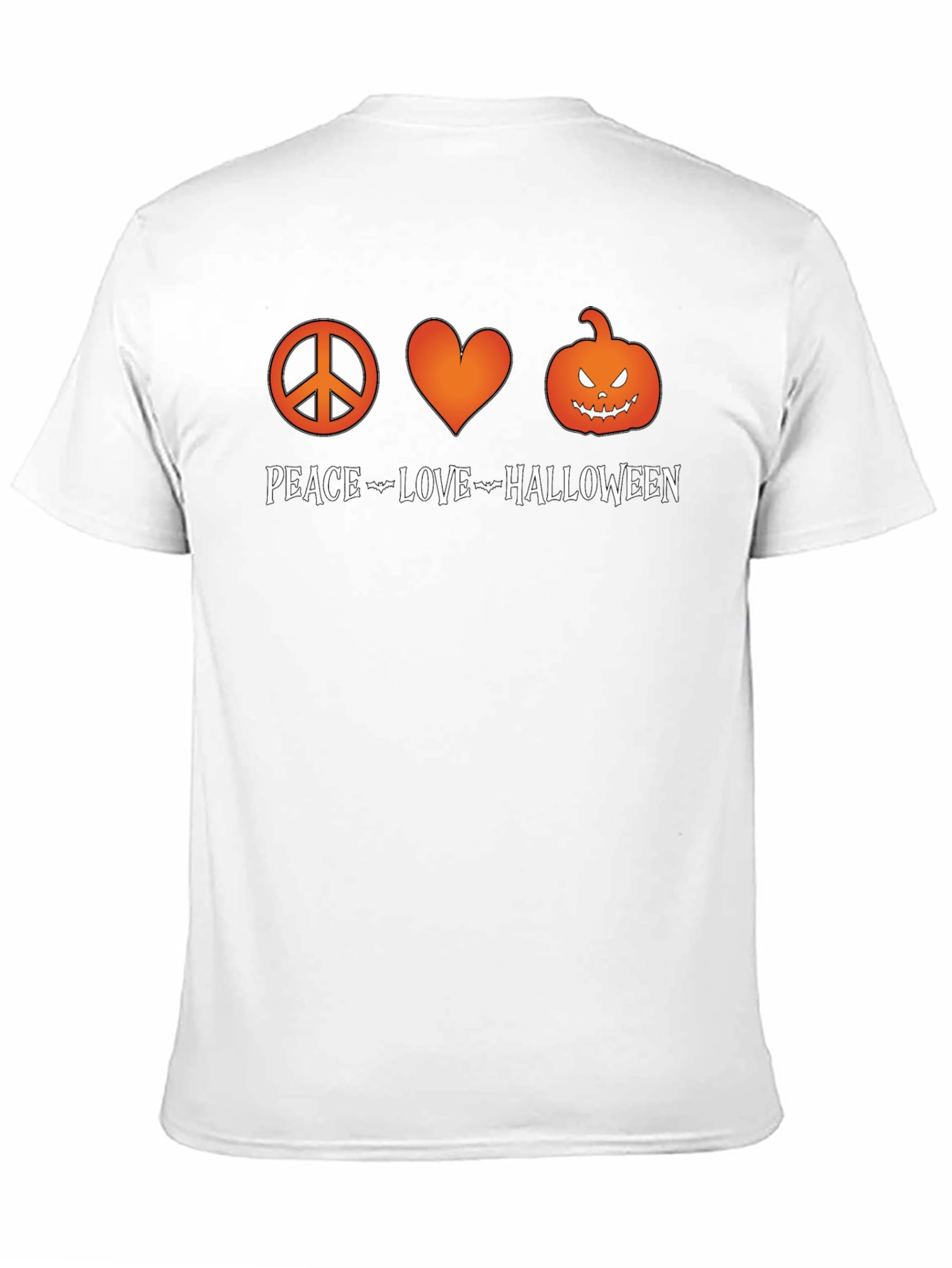 Peace Love Halloween Graphic T-Shirt