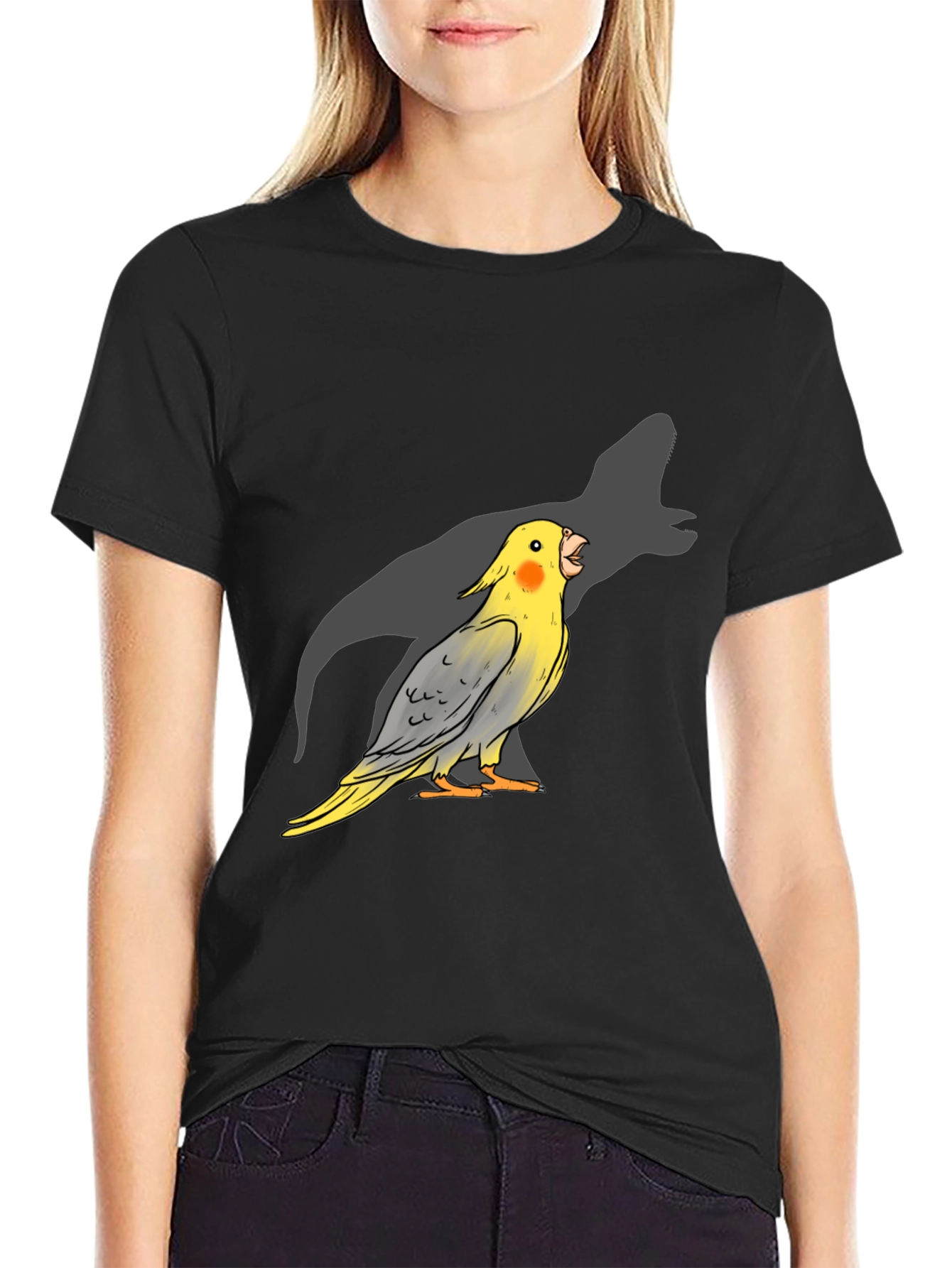 Parrot Dinosaur Shadow T-Shirt
