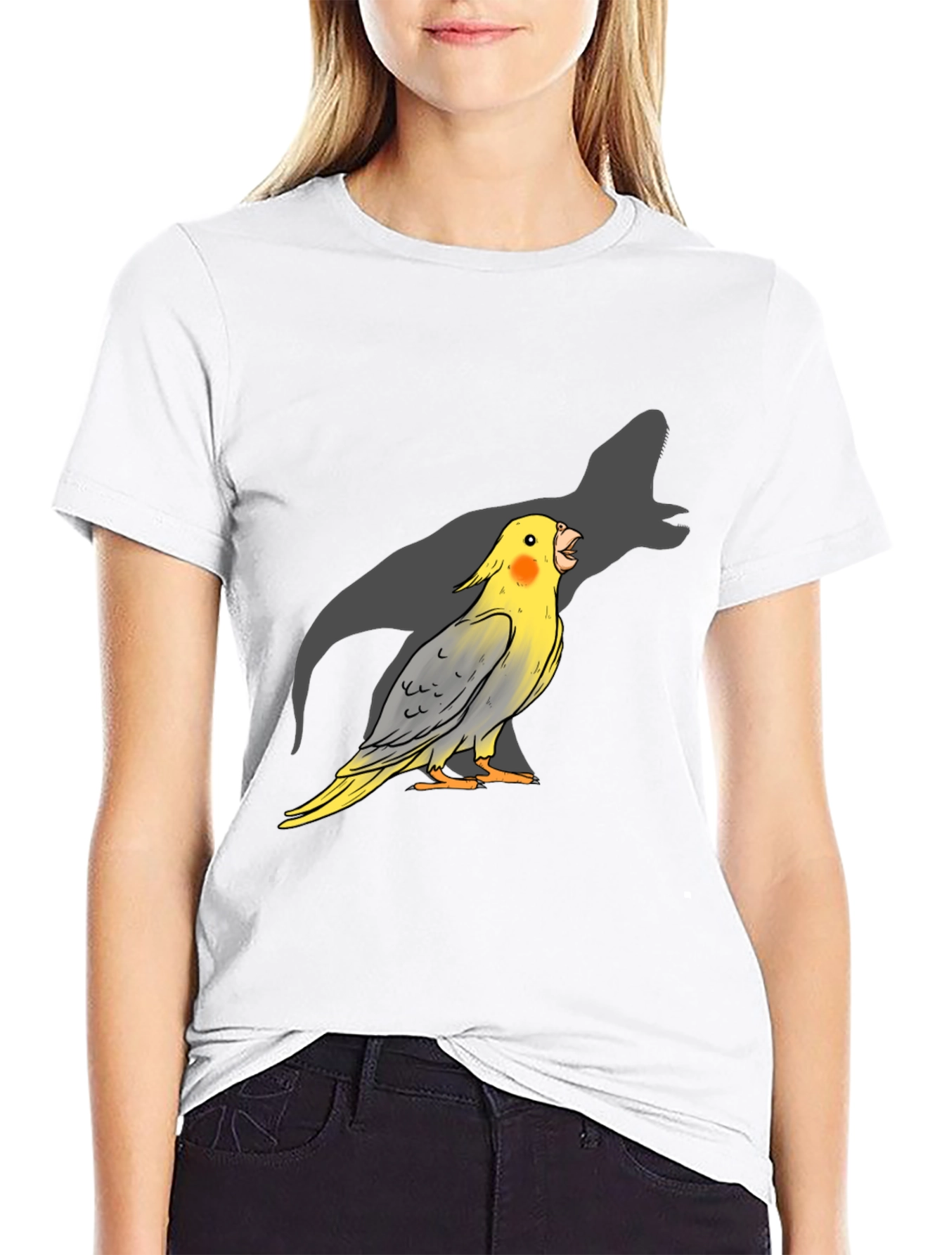 Parrot Dinosaur Shadow T-Shirt