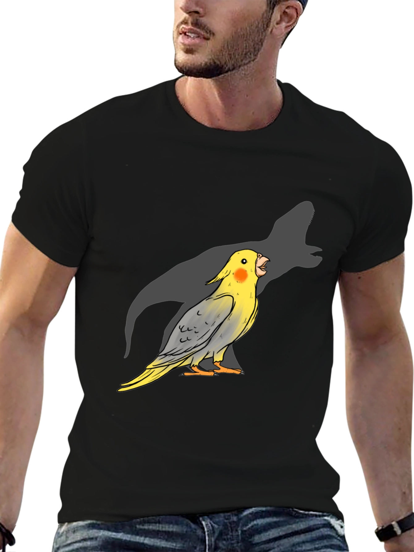 Parrot Dinosaur Shadow T-Shirt