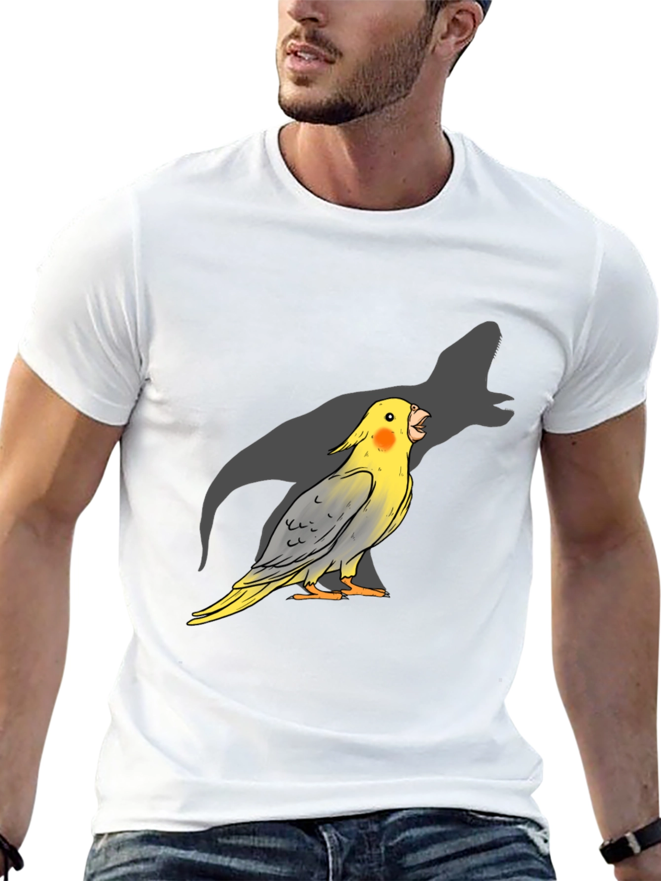 Parrot Dinosaur Shadow T-Shirt
