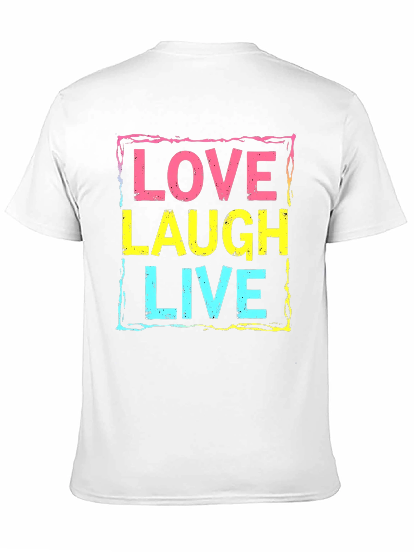 Love Laugh Live Graphic Tee - Black Unisex T-Shirt
