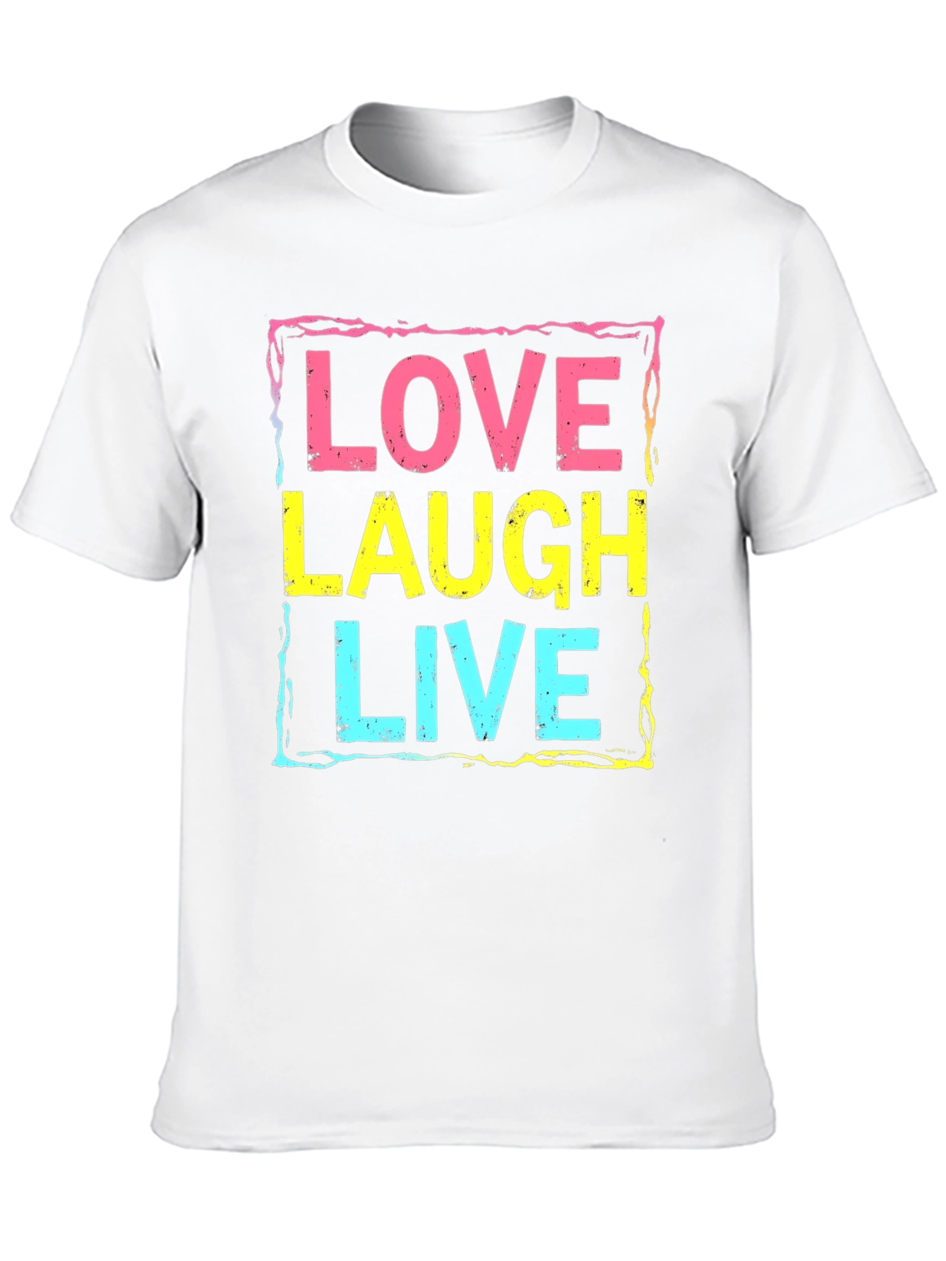 Love Laugh Live Graphic Tee - Black Unisex T-Shirt