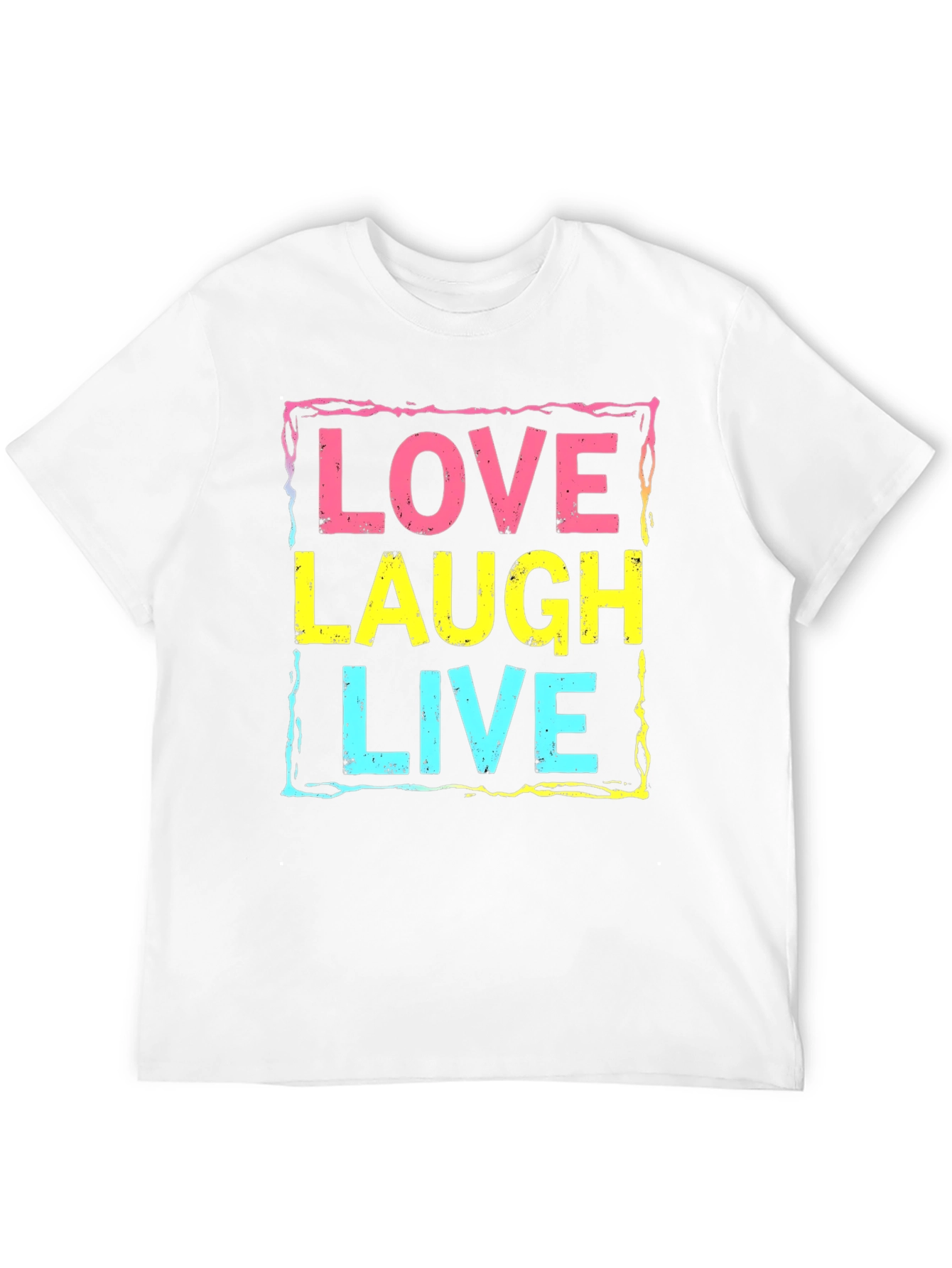 Love Laugh Live Graphic Tee - Black Unisex T-Shirt