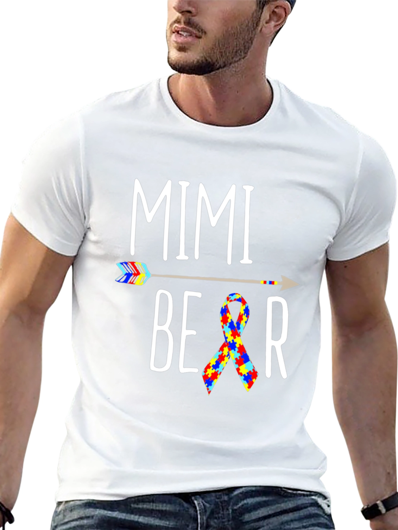 Mimi Bear Autism Awareness T-Shirt