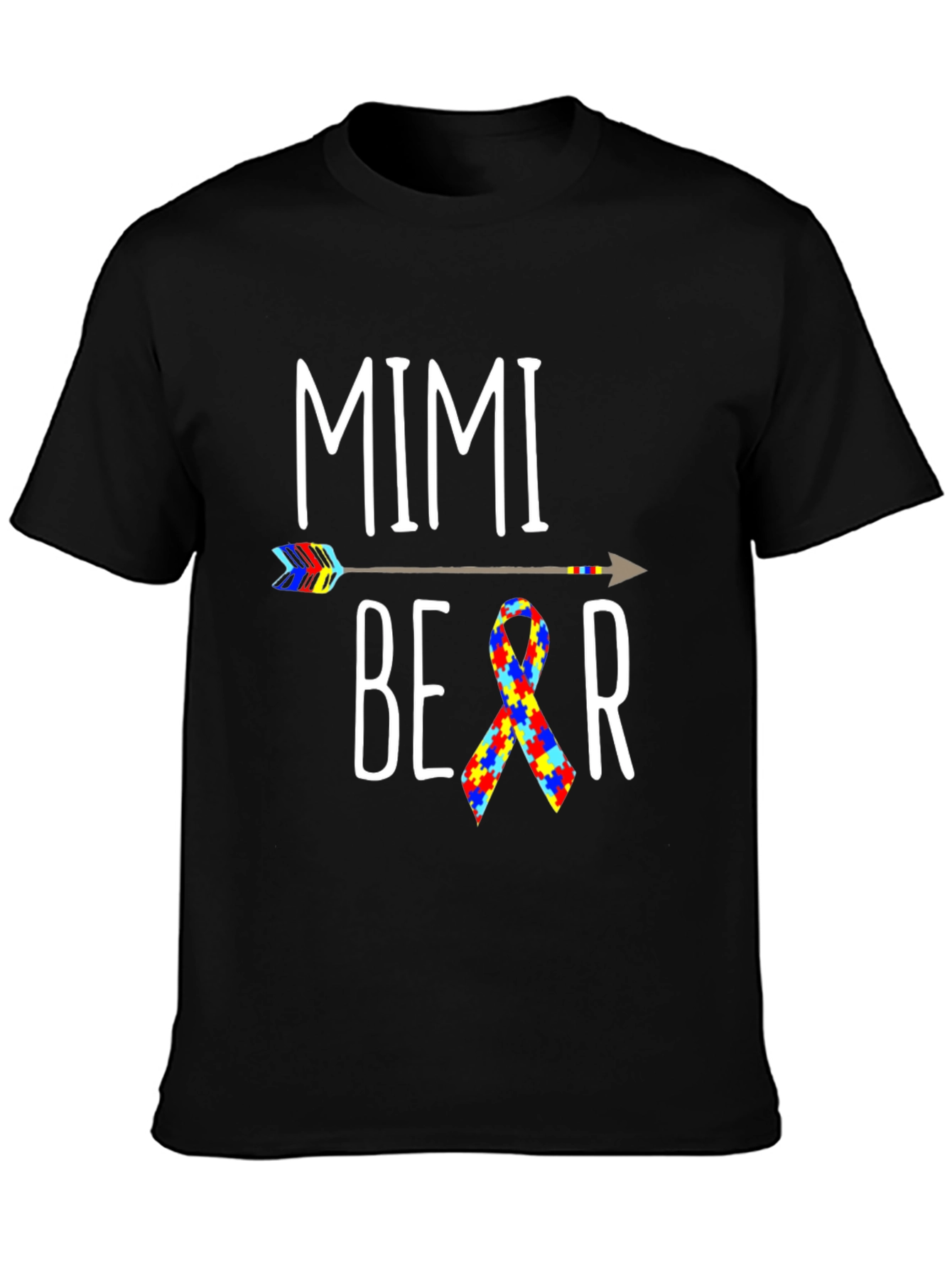 Mimi Bear Autism Awareness T-Shirt