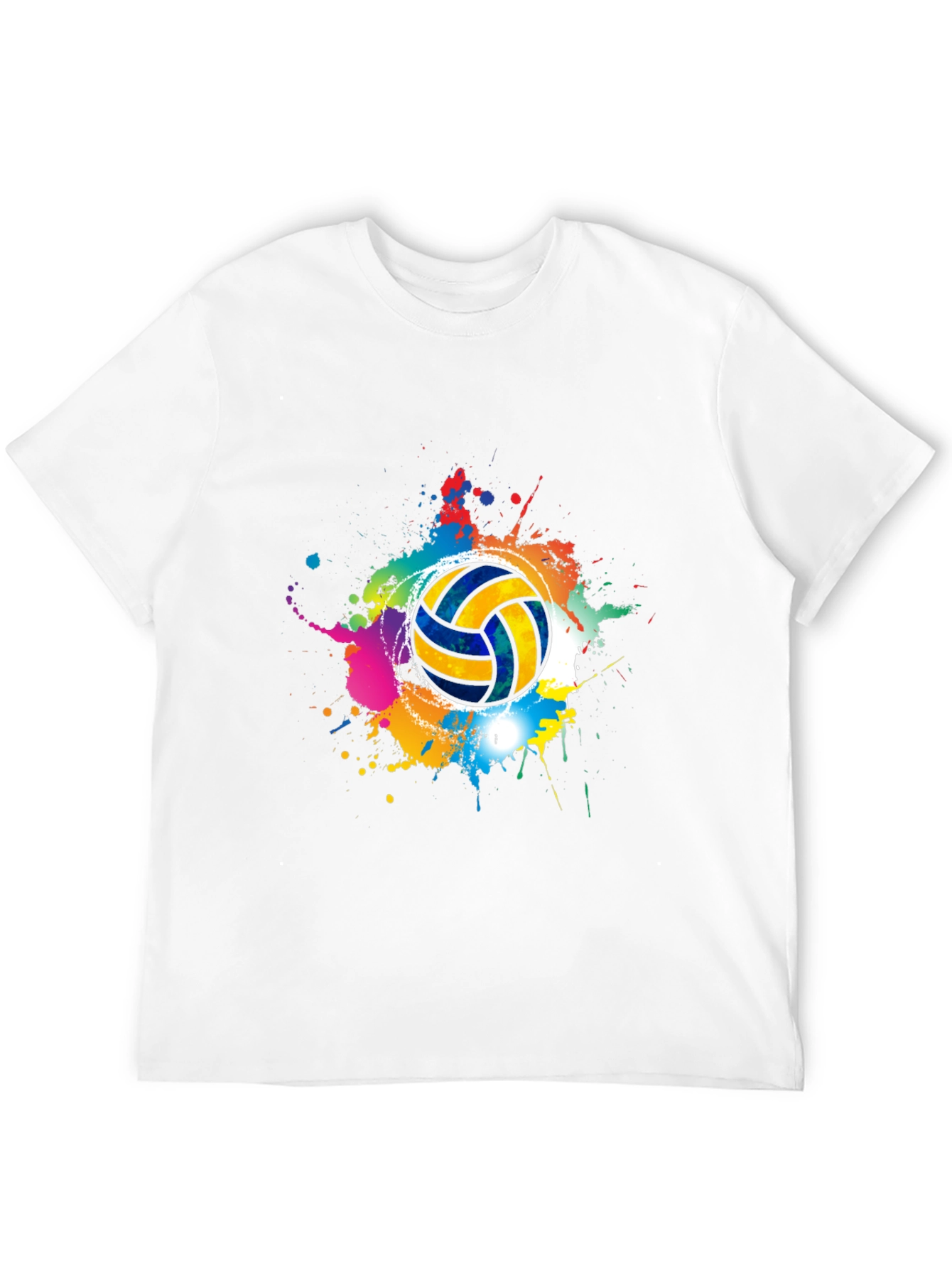 Volleyball Splash T-Shirt - Sporty Graphic Tee