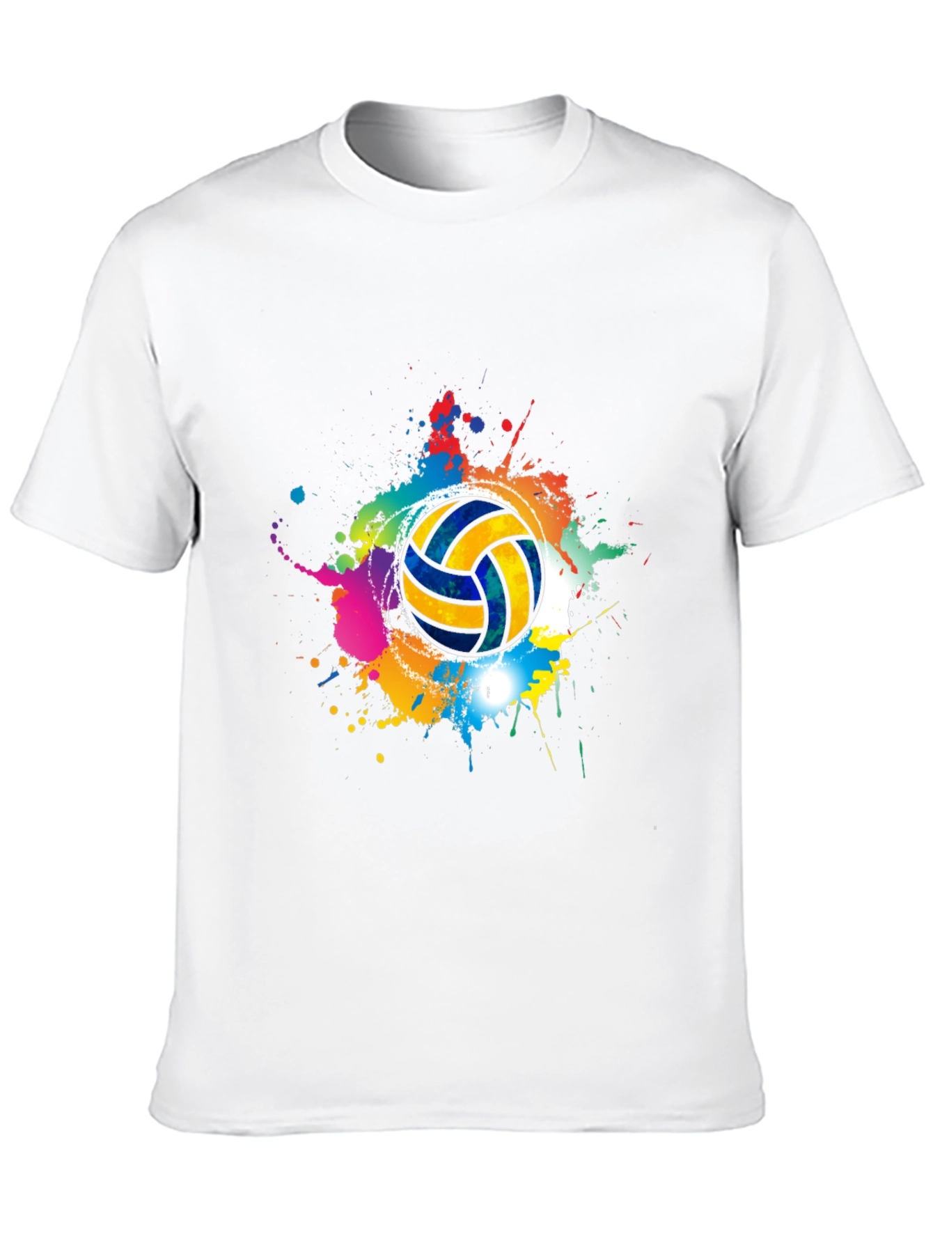 Volleyball Splash T-Shirt - Sporty Graphic Tee