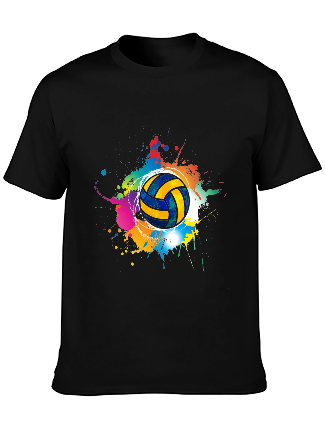 Volleyball Splash T-Shirt - Sporty Graphic Tee
