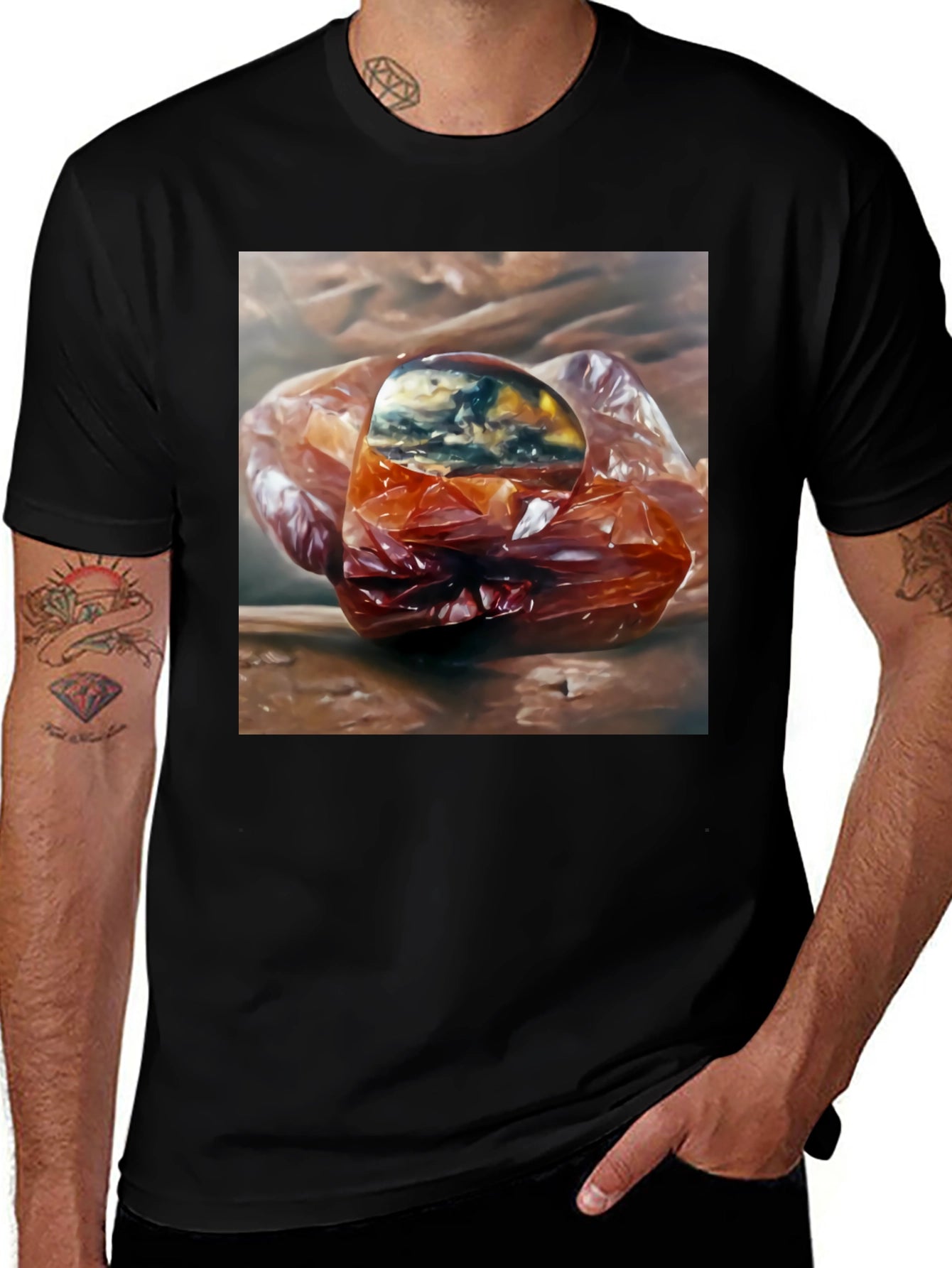 Abstract Gem T-Shirt - Unique Graphic Tee