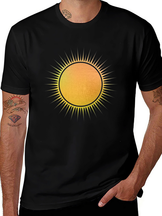 Radiant Sun Graphic Tee - Mens Black T-Shirt