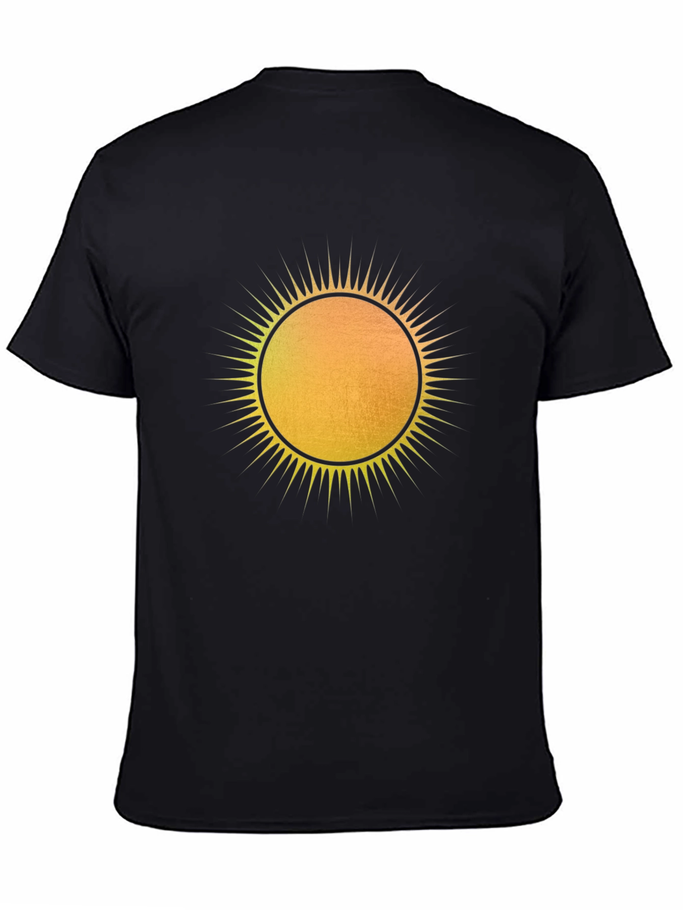 Radiant Sun Graphic Tee - Mens Black T-Shirt