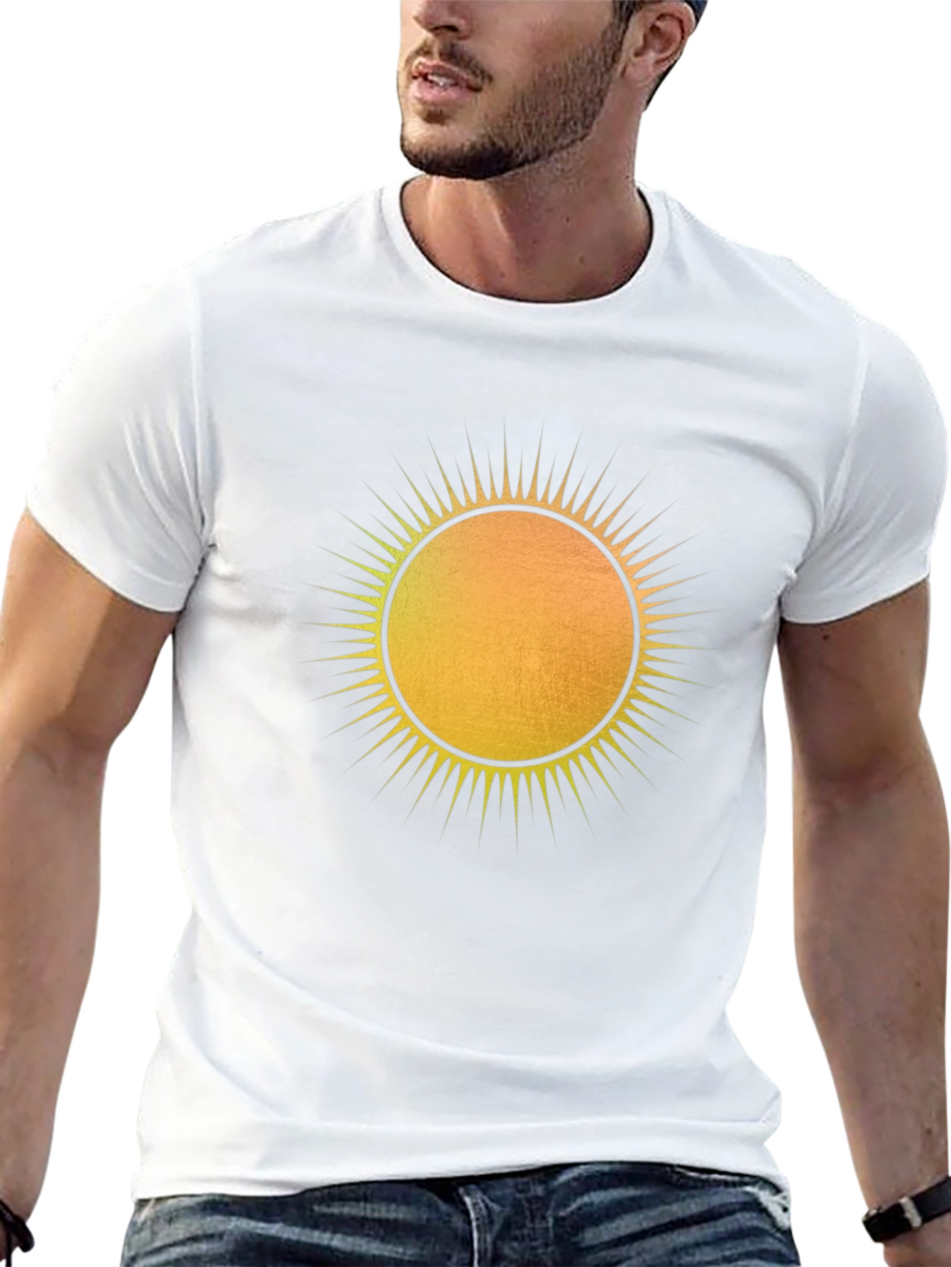 Radiant Sun Graphic Tee - Mens Black T-Shirt