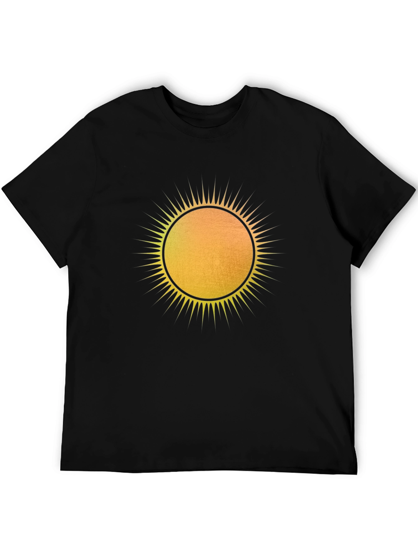 Radiant Sun Graphic Tee - Mens Black T-Shirt