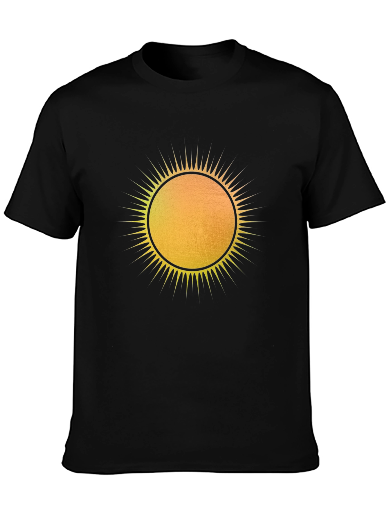 Radiant Sun Graphic Tee - Mens Black T-Shirt