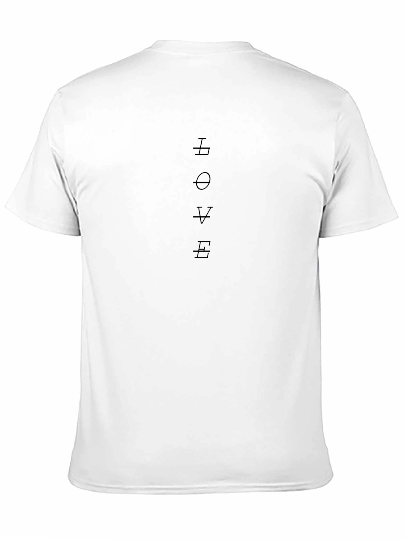 Minimalist LOVE Graphic Black T-Shirt
