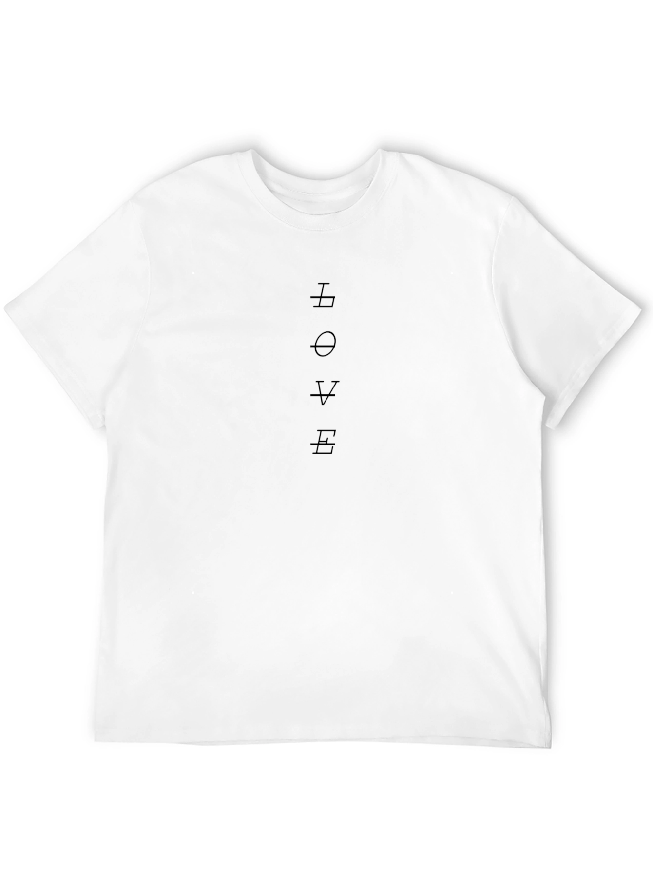 Minimalist LOVE Graphic Black T-Shirt