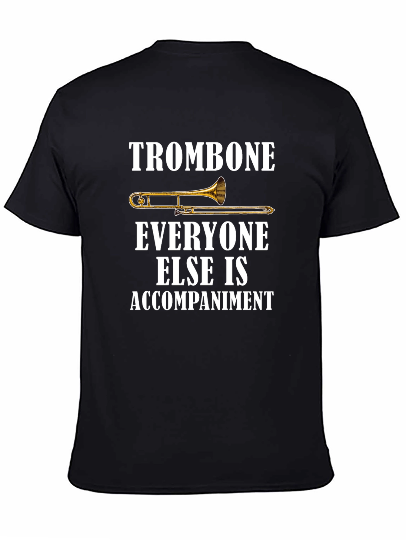 Trombone Player Graphic Tee - Music Lover Shirt