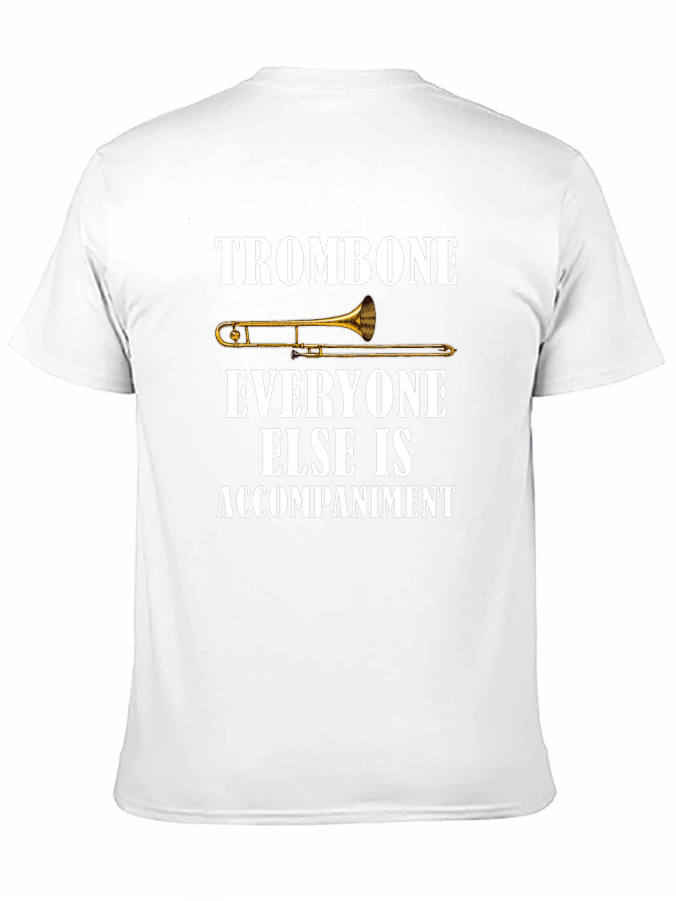 Trombone Player Graphic Tee - Music Lover Shirt