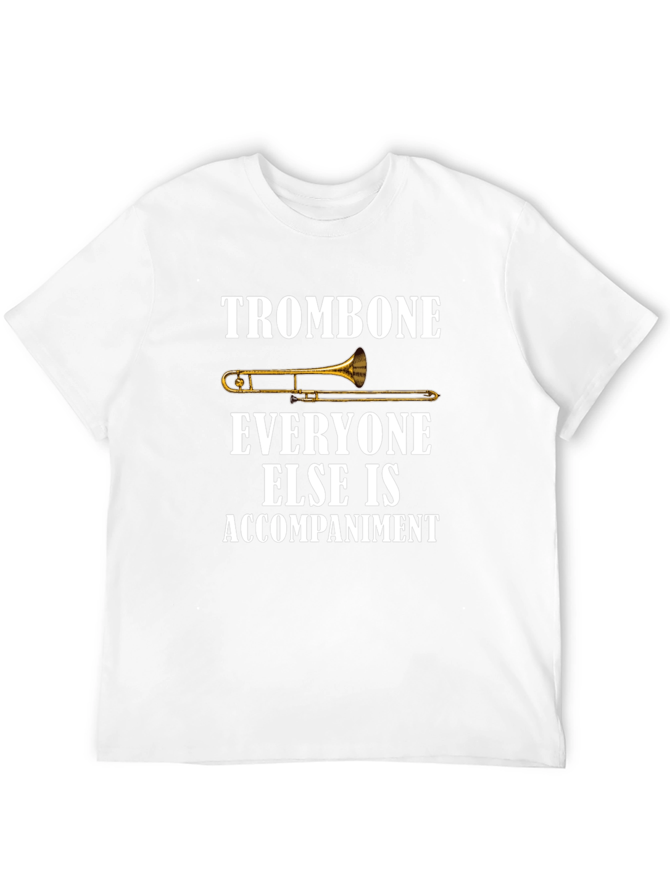 Trombone Player Graphic Tee - Music Lover Shirt