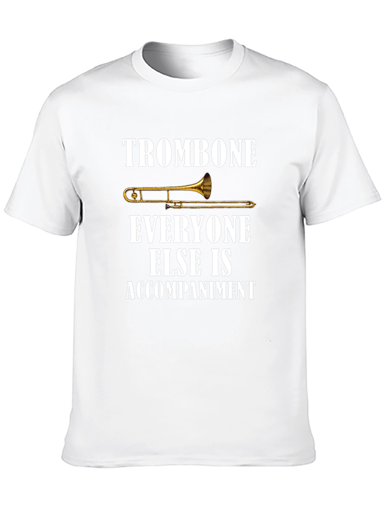 Trombone Player Graphic Tee - Music Lover Shirt