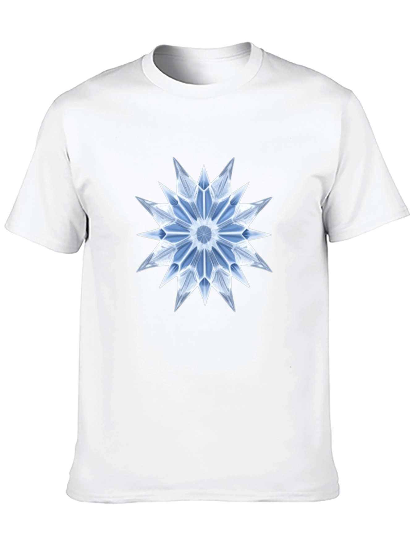 Ice Crystal Graphic Black T-Shirt