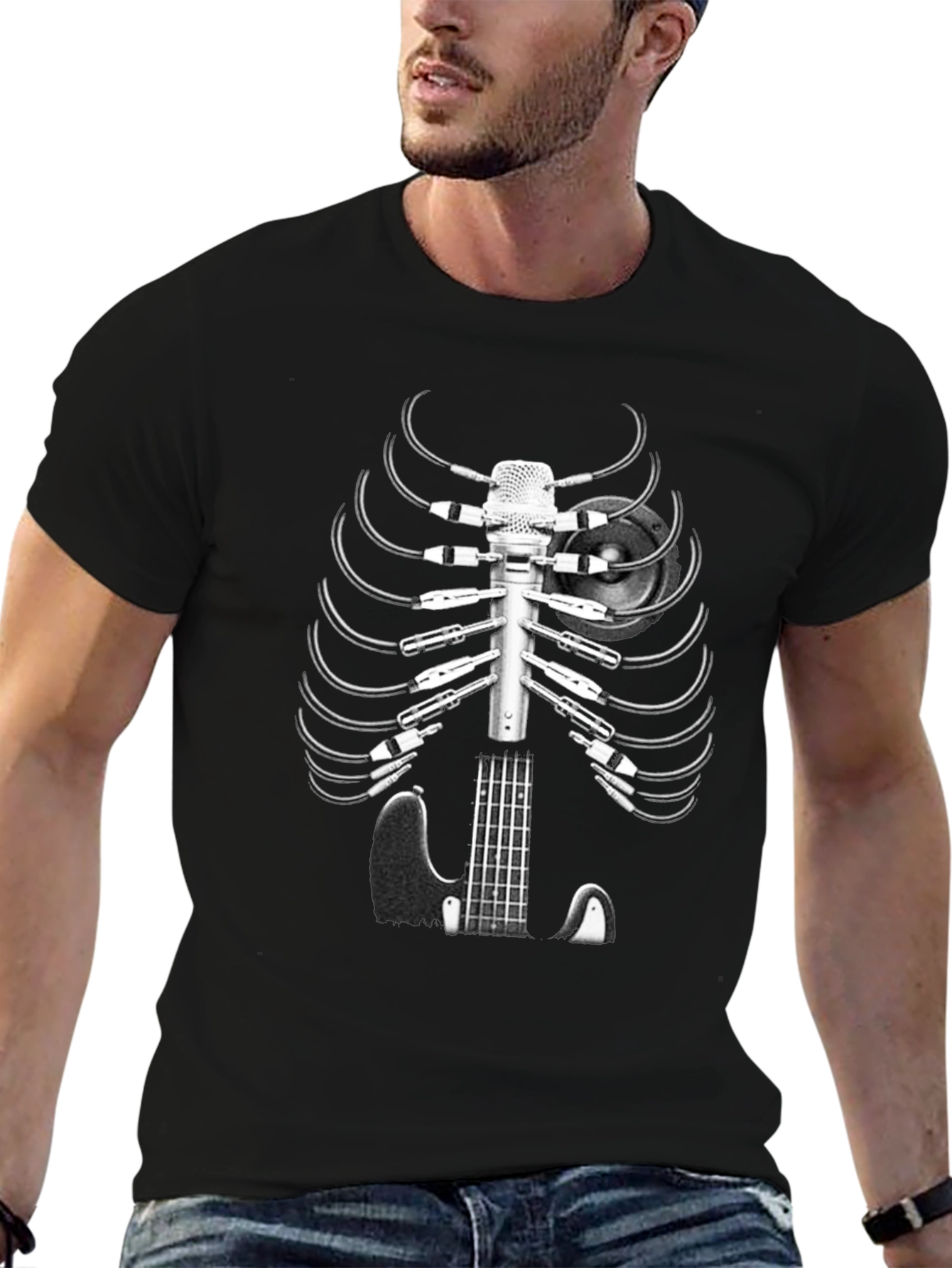 Musician Skeleton T-Shirt - Sound Engineer Tee