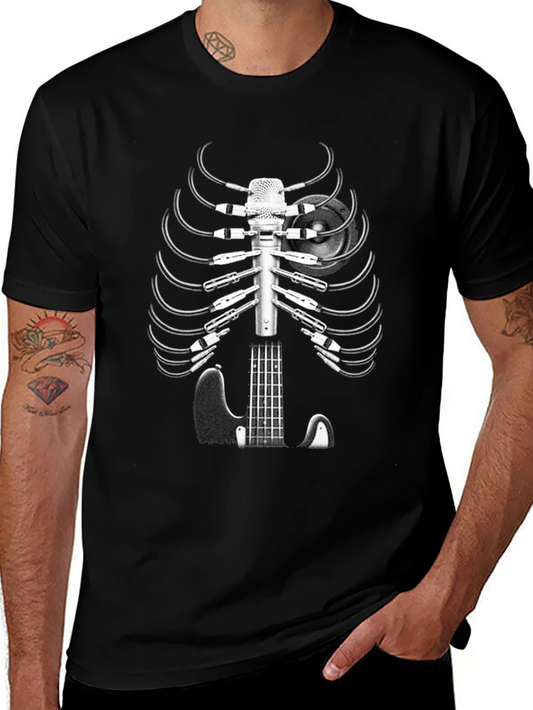 Musician Skeleton T-Shirt - Sound Engineer Tee