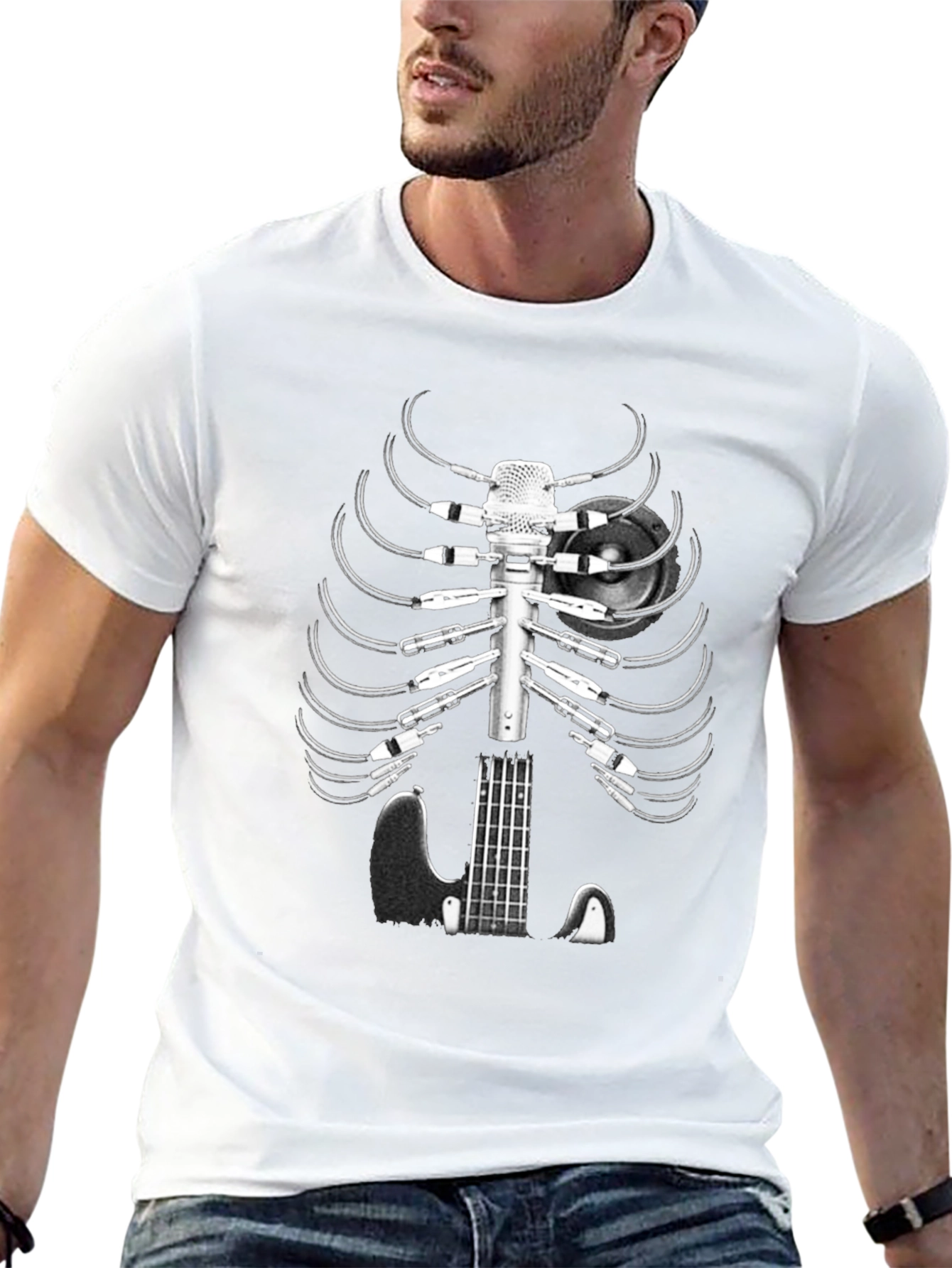 Musician Skeleton T-Shirt - Sound Engineer Tee