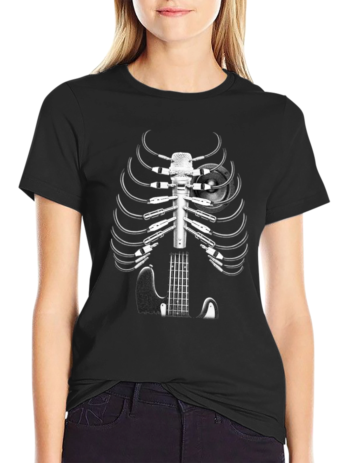 Musician Skeleton T-Shirt - Sound Engineer Tee