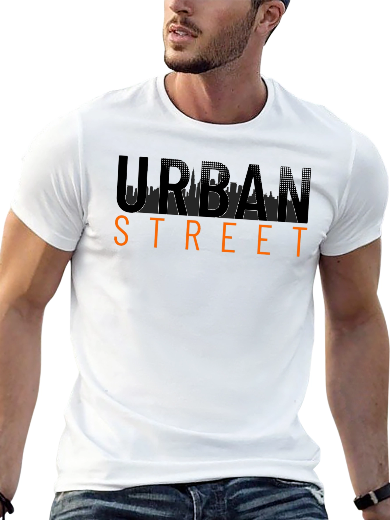 Urban Street Graphic T-Shirt - Black