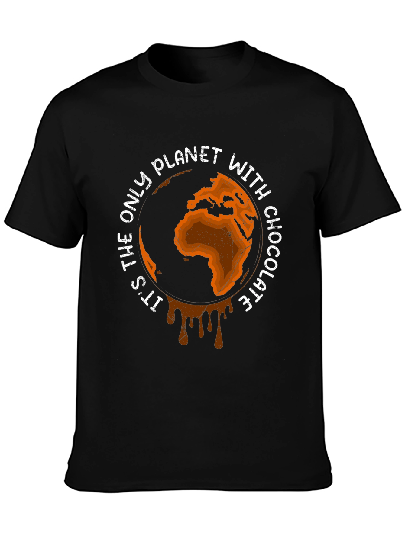 Chocolate Planet Graphic Tee - Earth Lovers Shirt