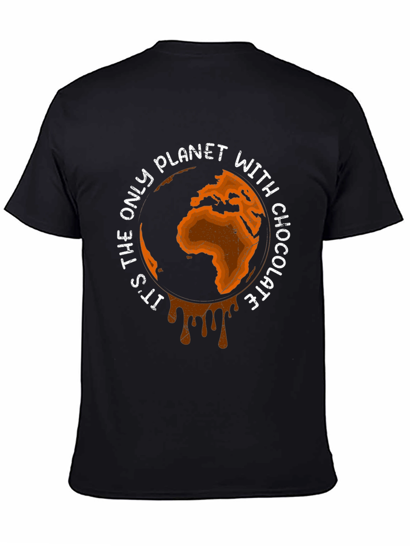 Chocolate Planet Graphic Tee - Earth Lovers Shirt