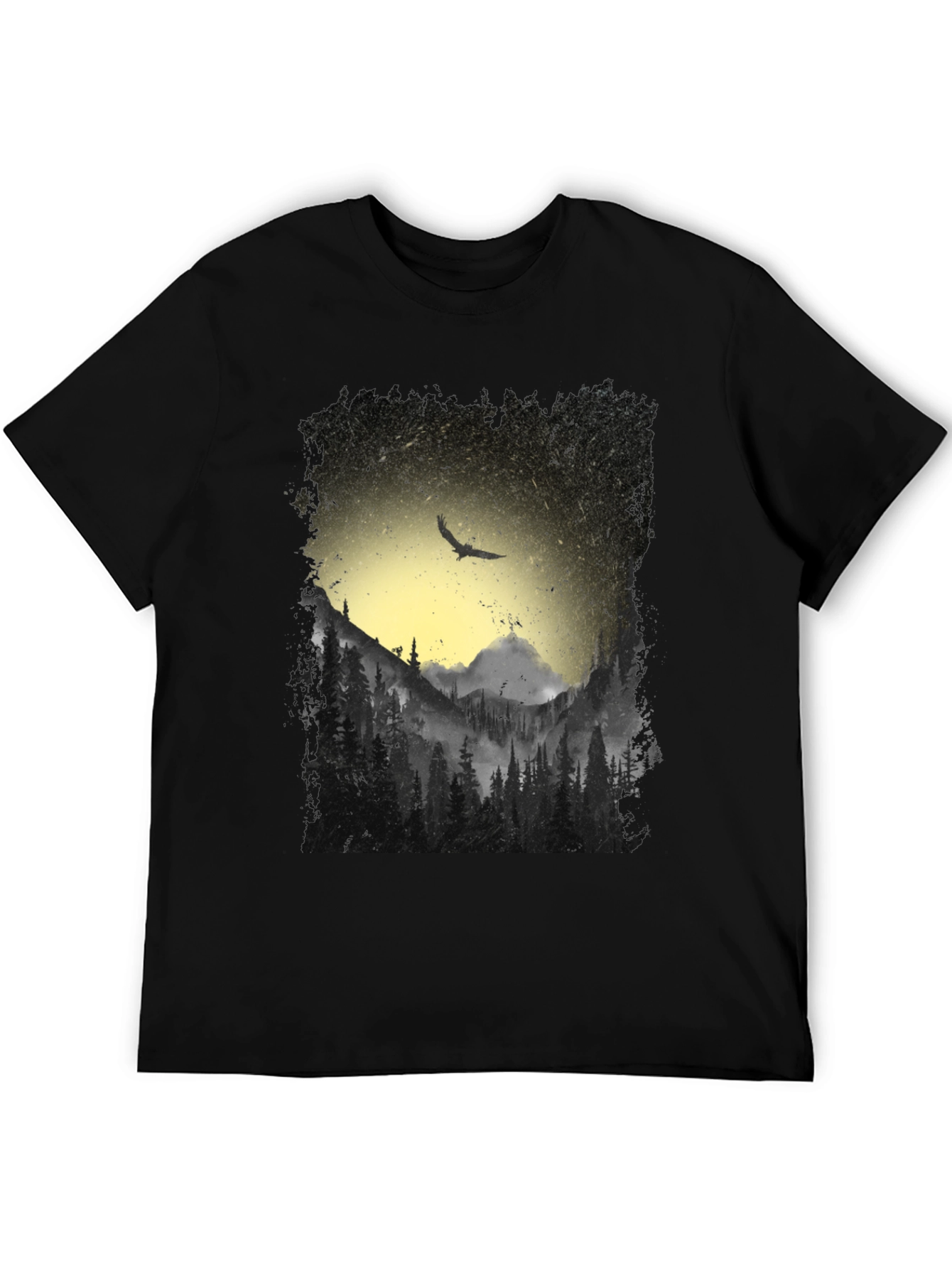 Nature Eagle Black T-Shirt