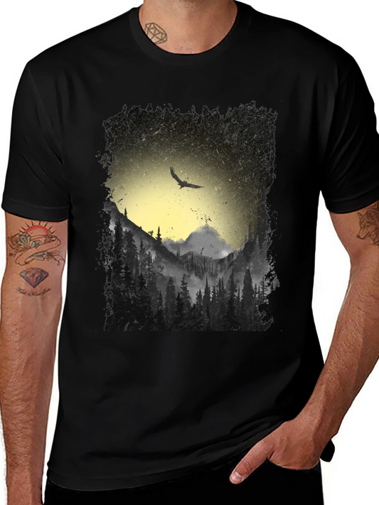 Nature Eagle Black T-Shirt