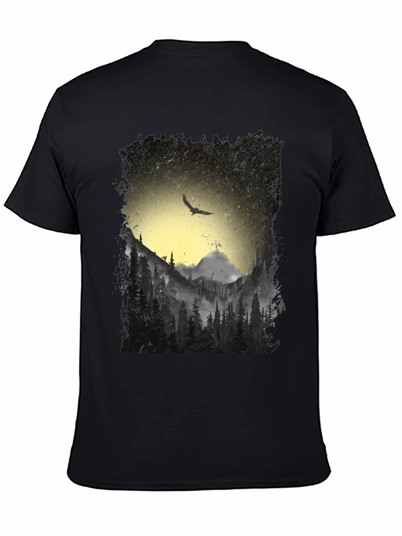 Nature Eagle Black T-Shirt