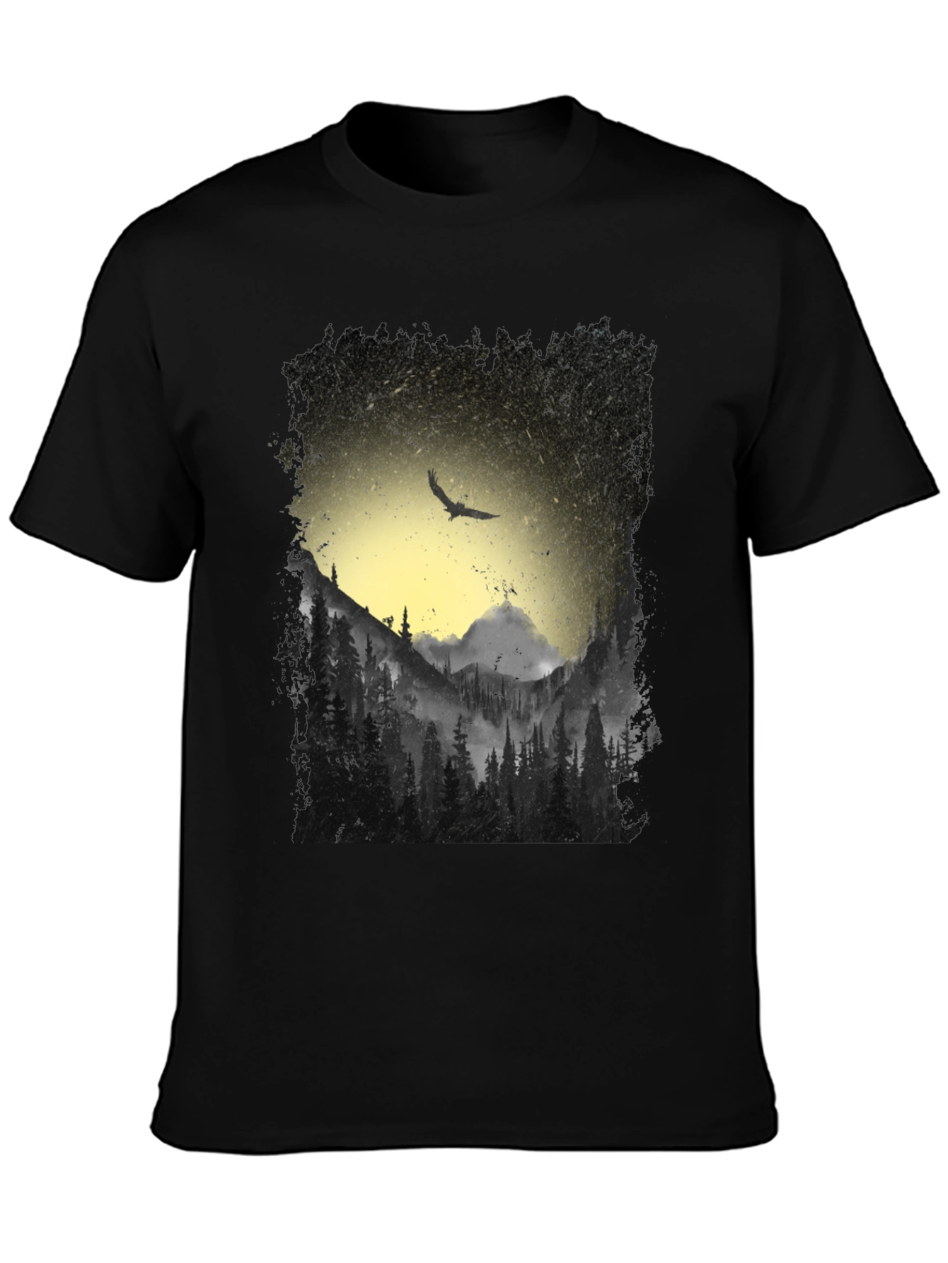 Nature Eagle Black T-Shirt