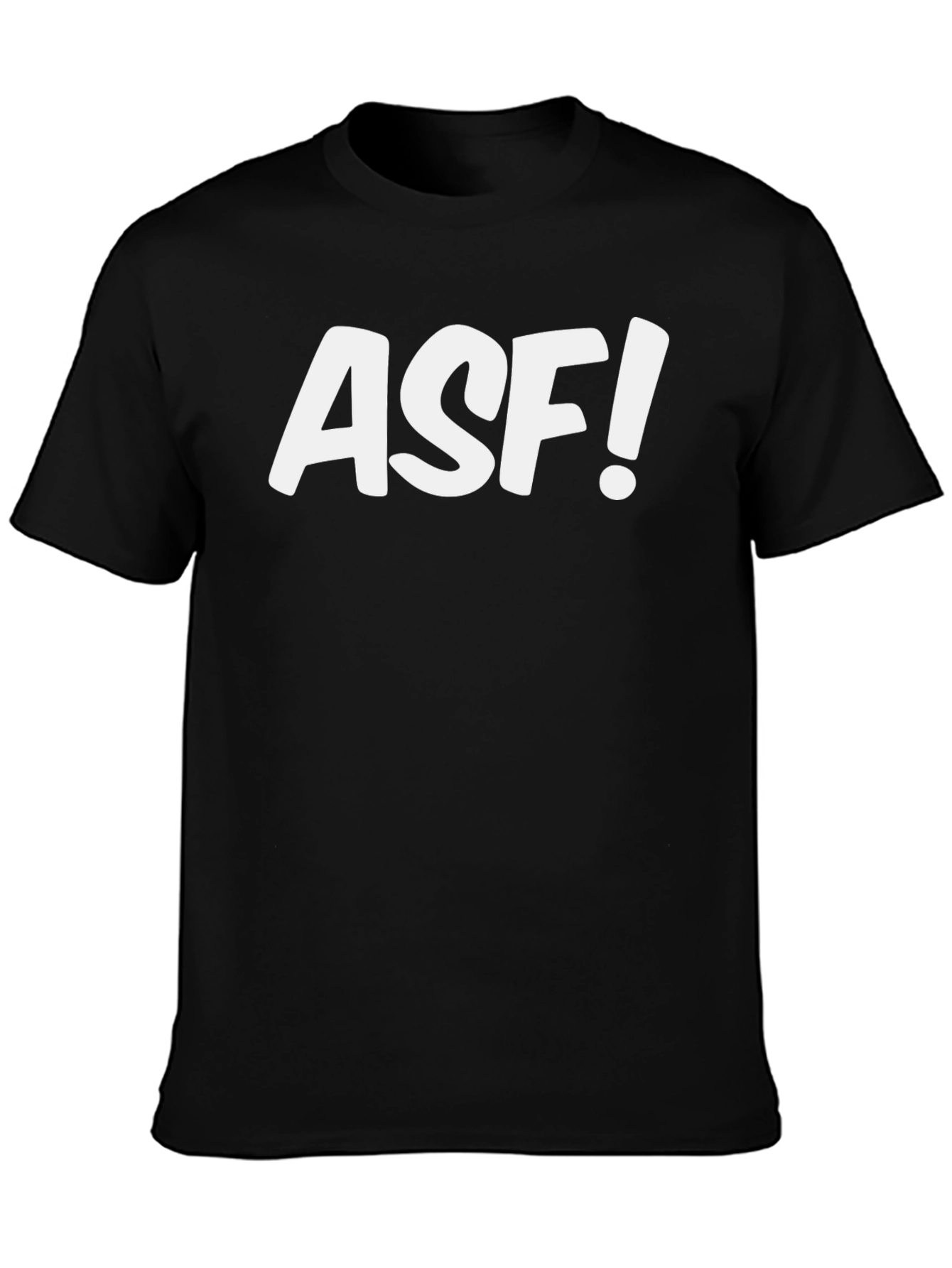 ASF! Black Graphic Tee - Bold Statement T-Shirt
