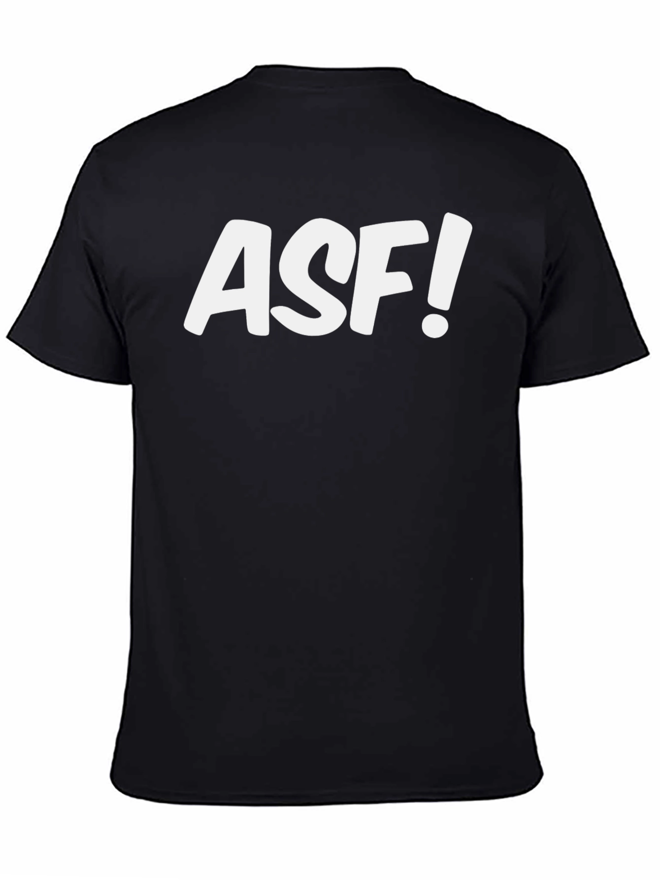 ASF! Black Graphic Tee - Bold Statement T-Shirt