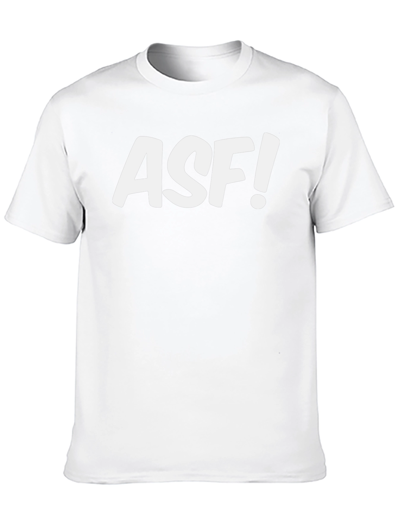 ASF! Black Graphic Tee - Bold Statement T-Shirt