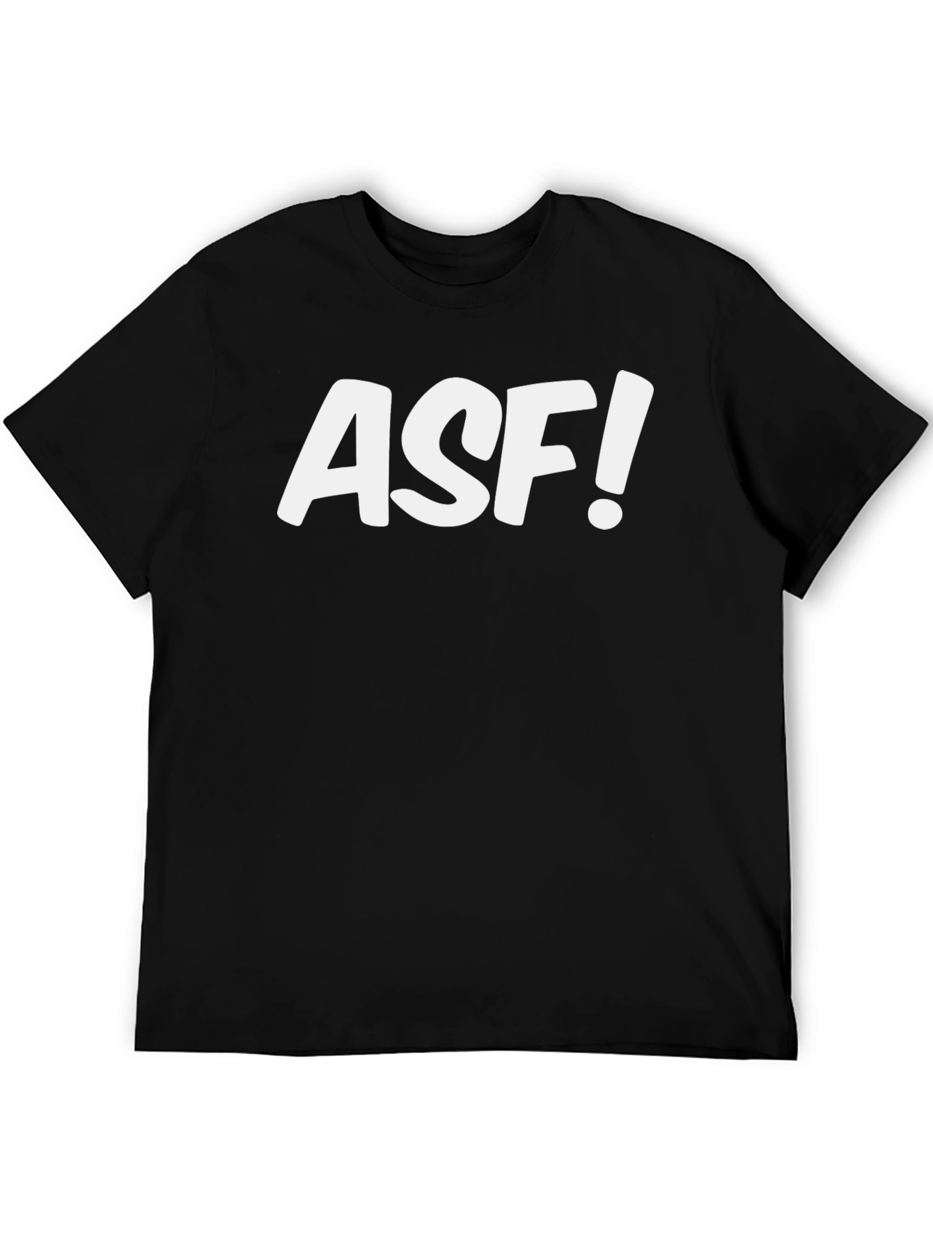 ASF! Black Graphic Tee - Bold Statement T-Shirt