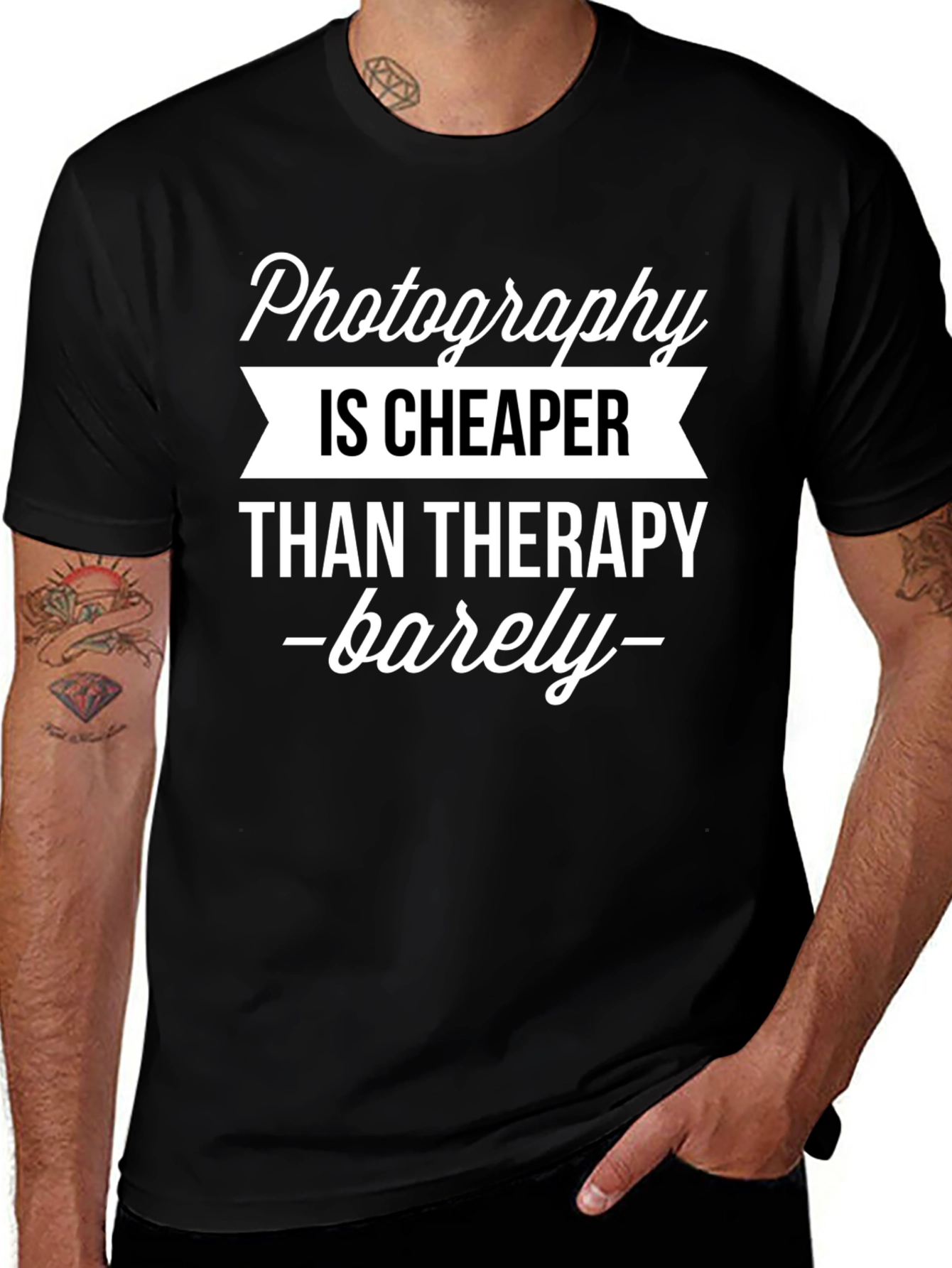 Photography is Cheaper T-Shirt - Funny Photographer Gift