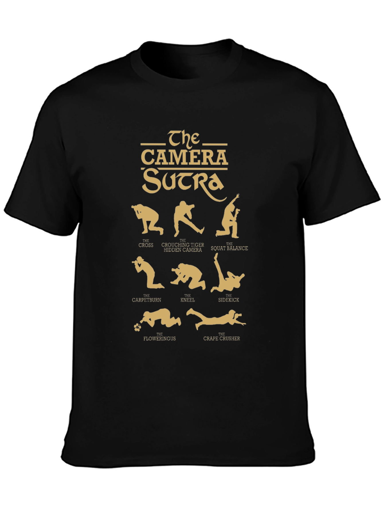 Camera Sutra Graphic Tee - Photographer Humor T-Shirt