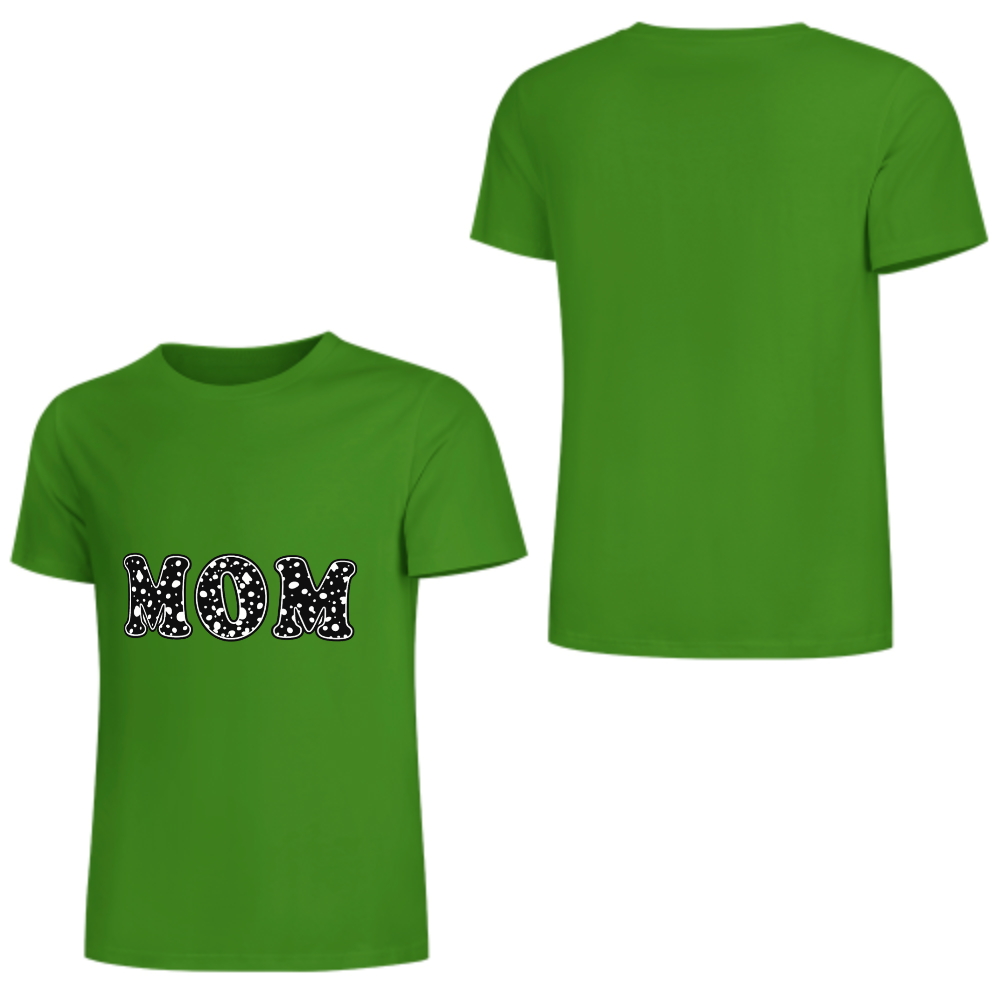 Mom Leopard Print Graphic T-Shirt | Cute Minimalist Mother’s Day Tee(z120)