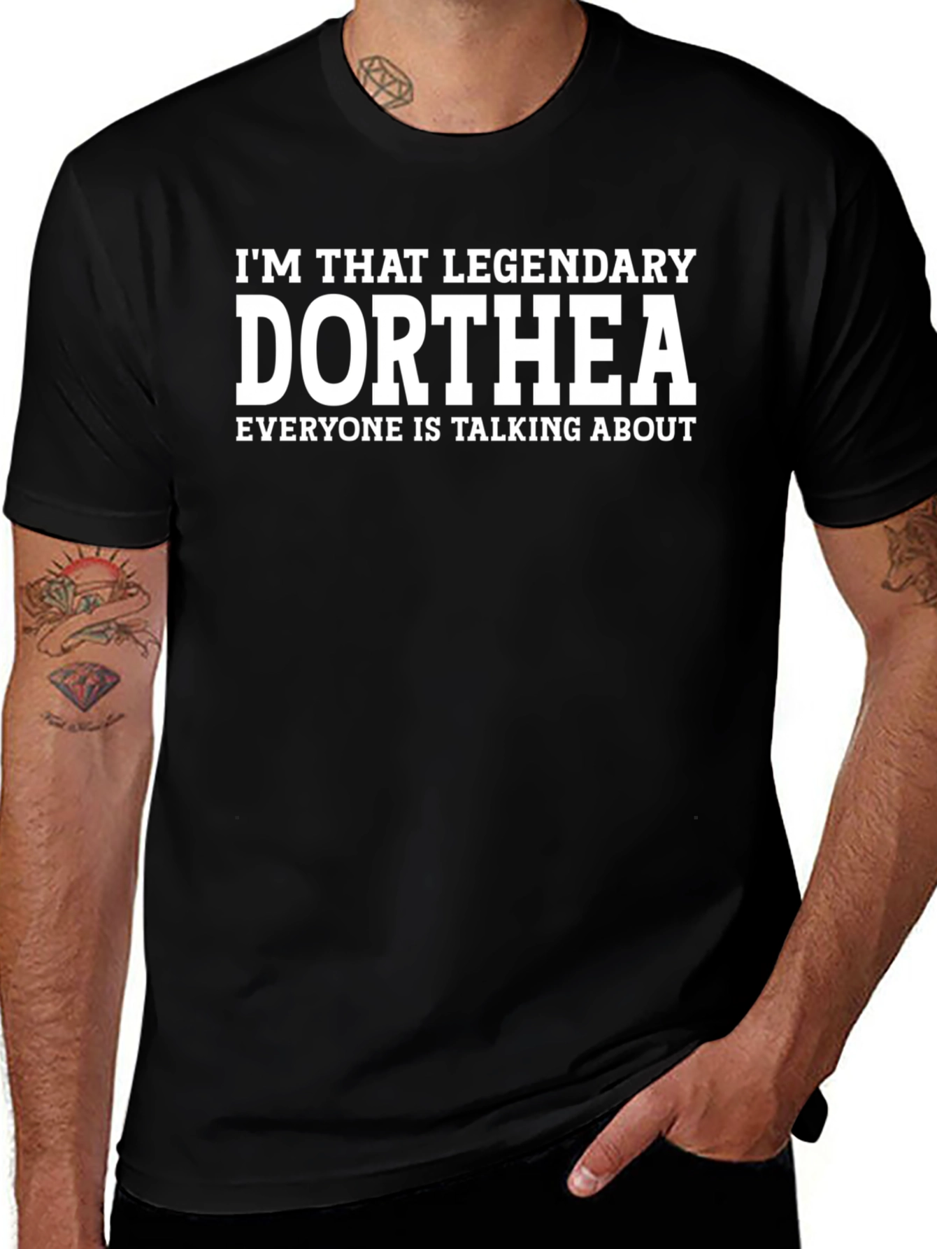 Legendary Dorthea T-Shirt - Black Graphic Tee