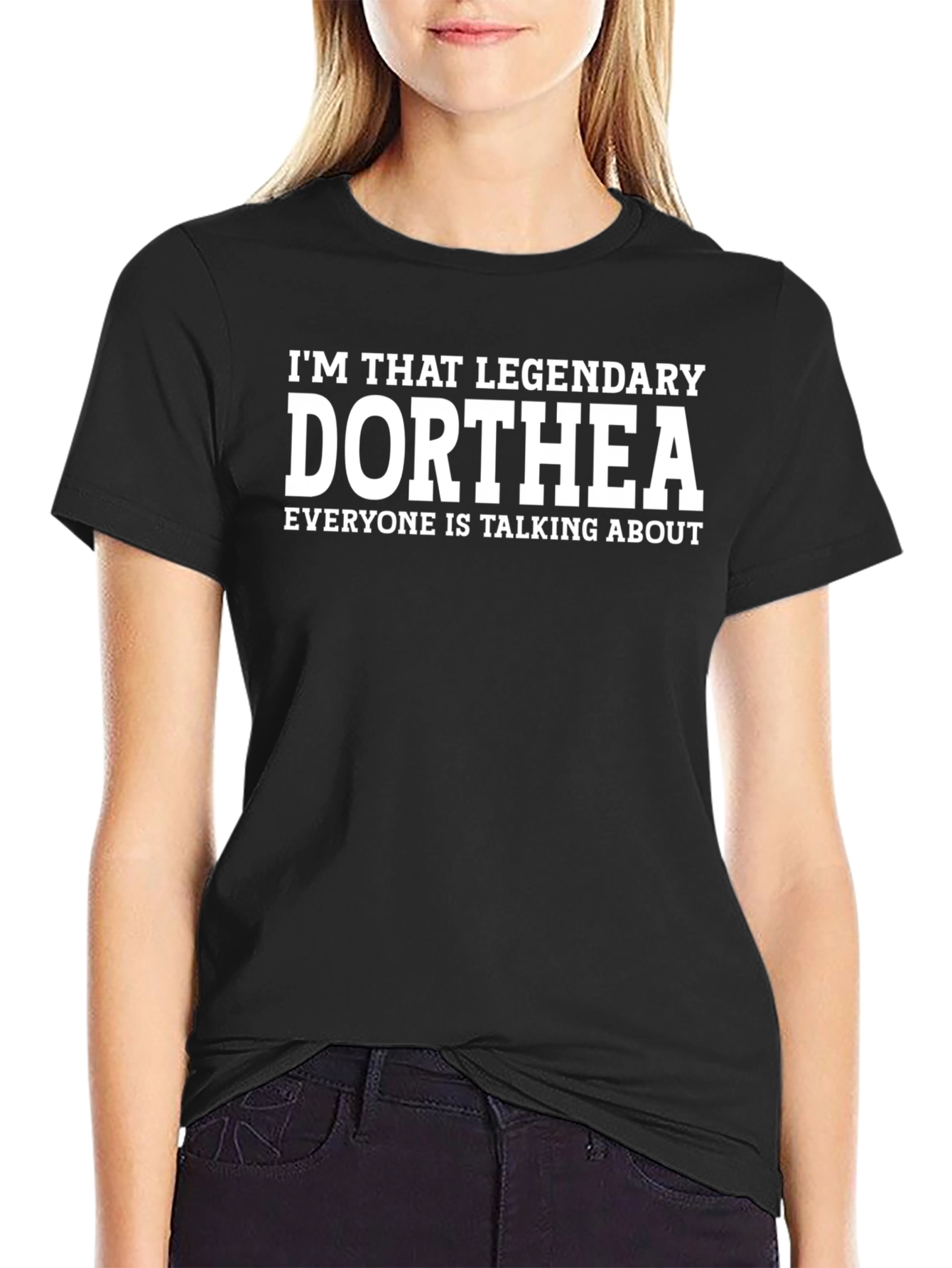 Legendary Dorthea T-Shirt - Black Graphic Tee