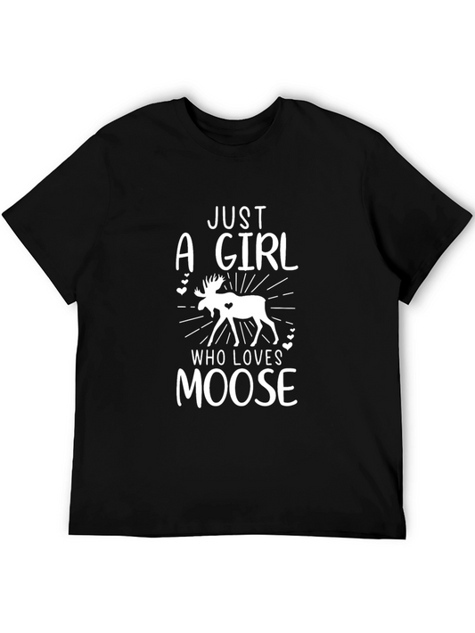 Just a Girl Who Loves Moose T-Shirt