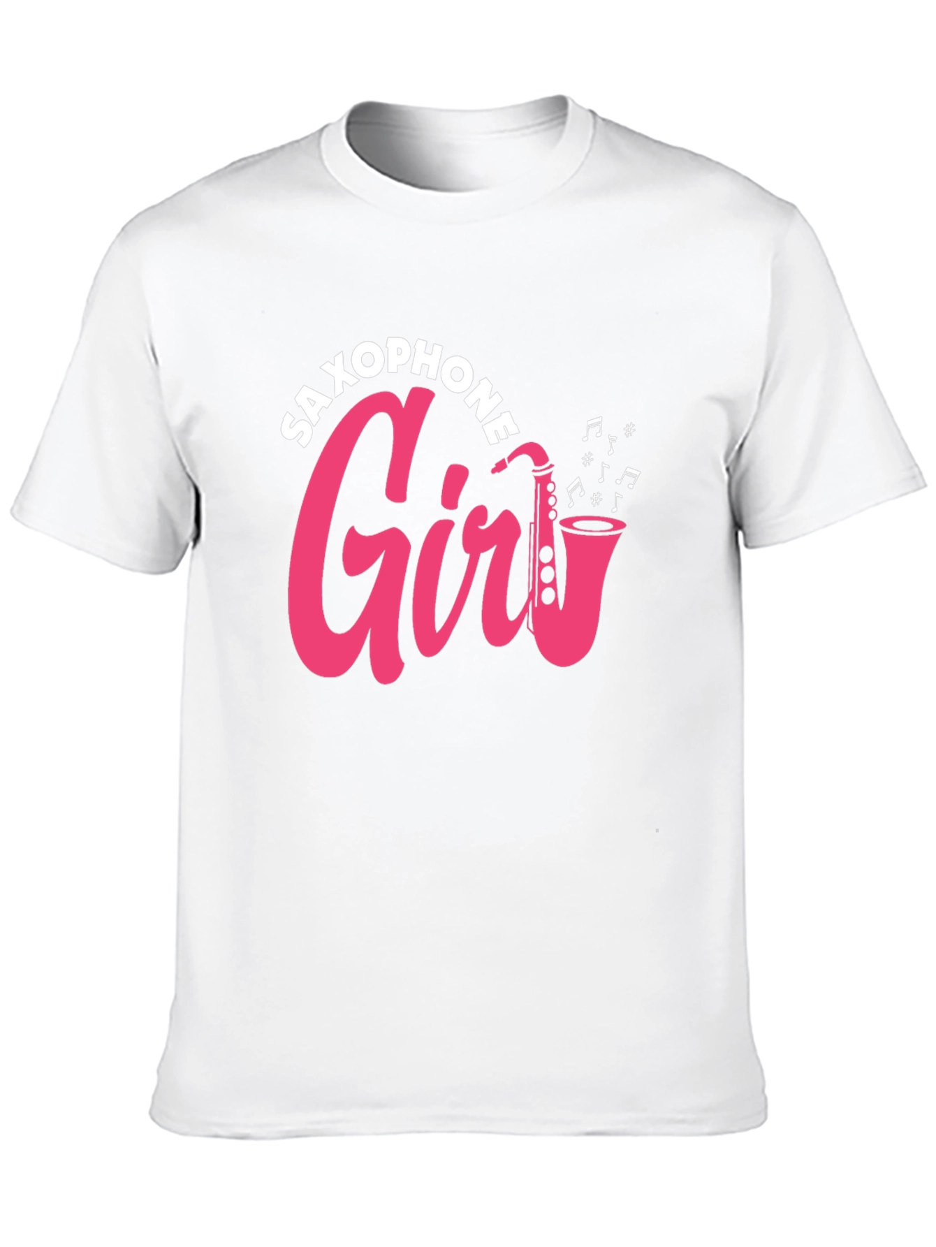 Saxophone Girl Graphic Tee - Music Lover T-Shirt