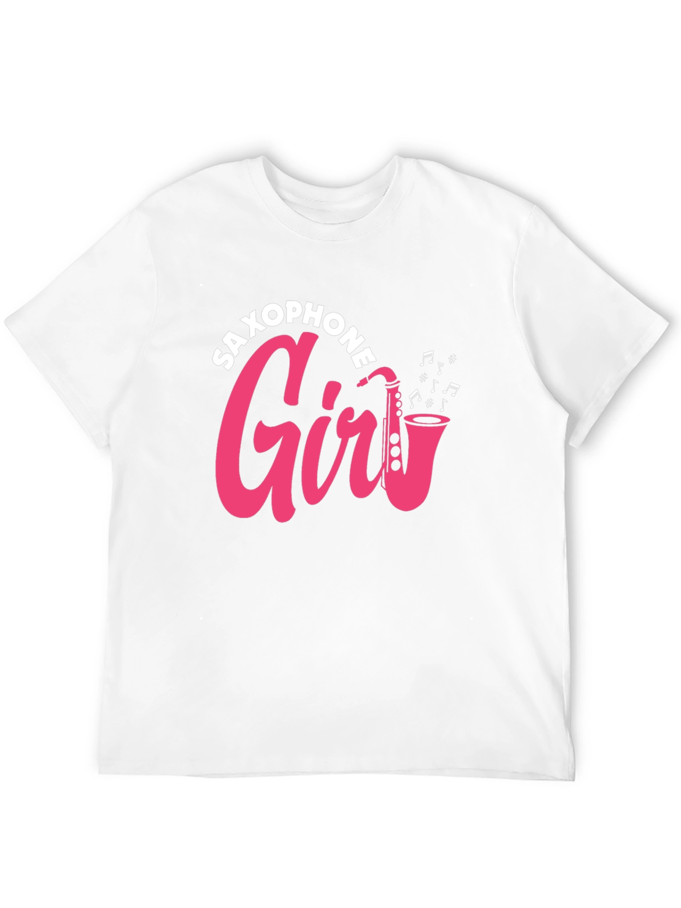 Saxophone Girl Graphic Tee - Music Lover T-Shirt